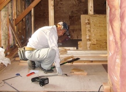 大工工事の様子