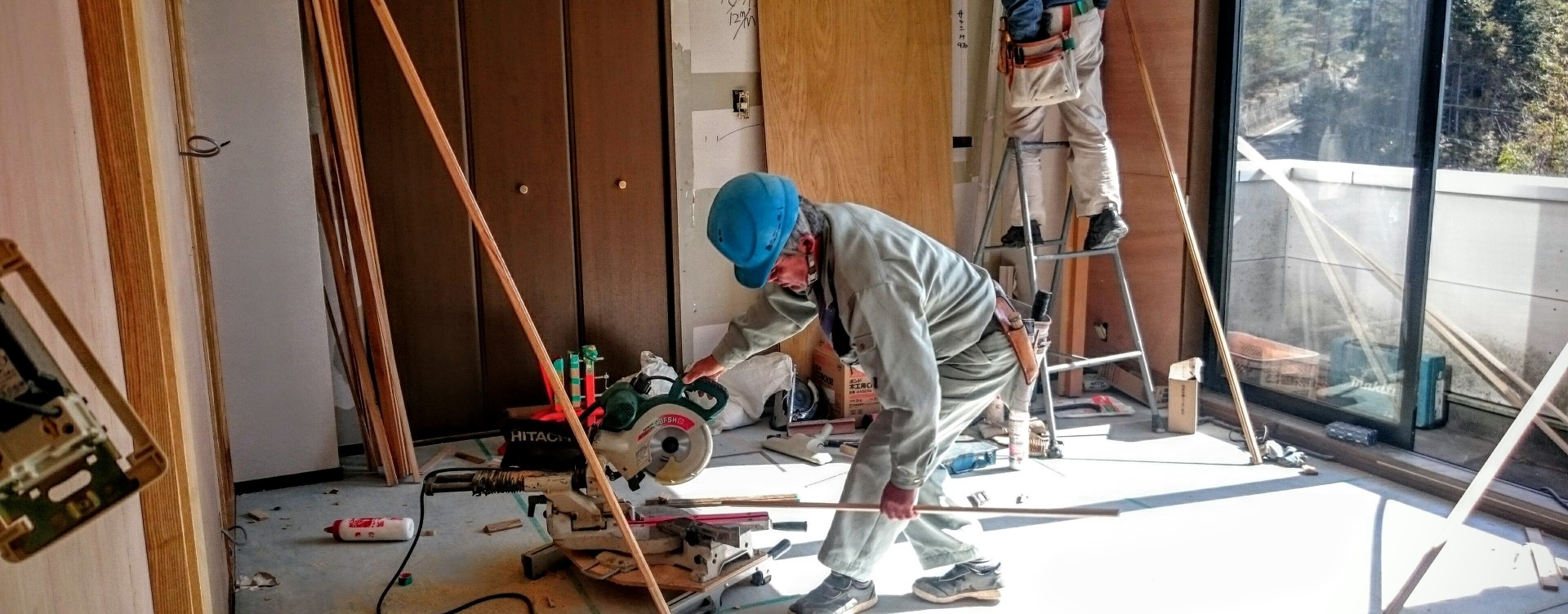 大工工事の様子